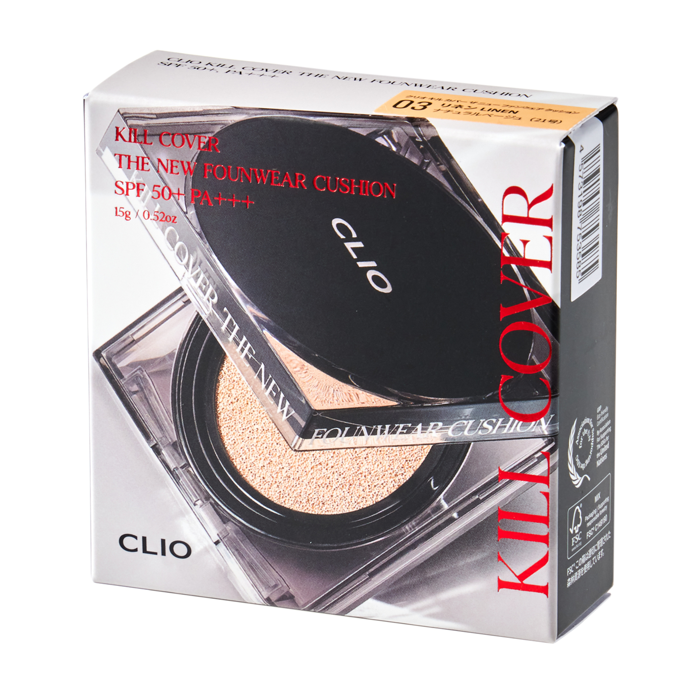 DOOWON CLIO キル カバー ザ ニュー ファンウェア クッションを検証