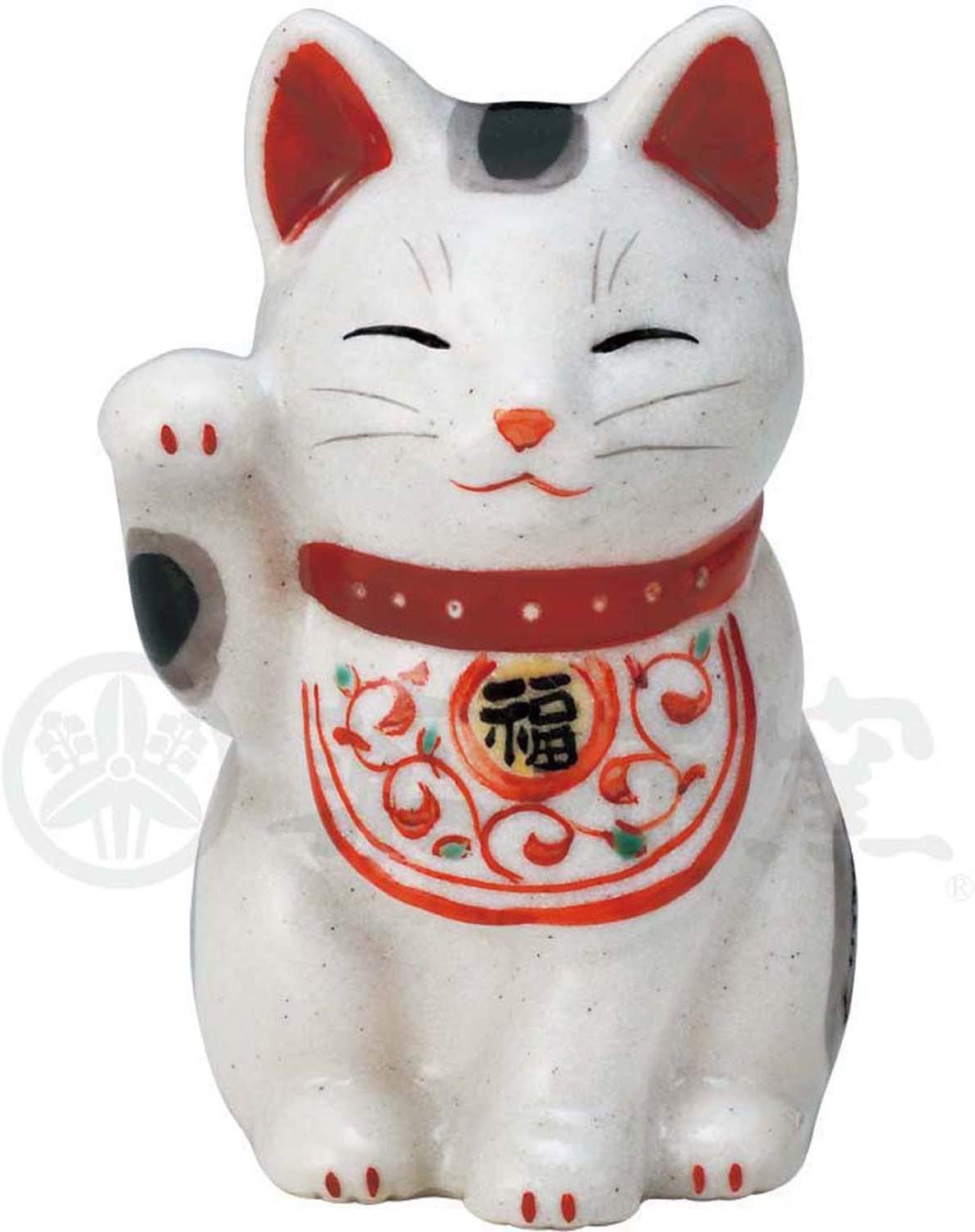 陶彩万福唐草招き猫 1