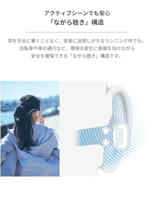 オープンイヤー型ワイヤレスイヤホン 5