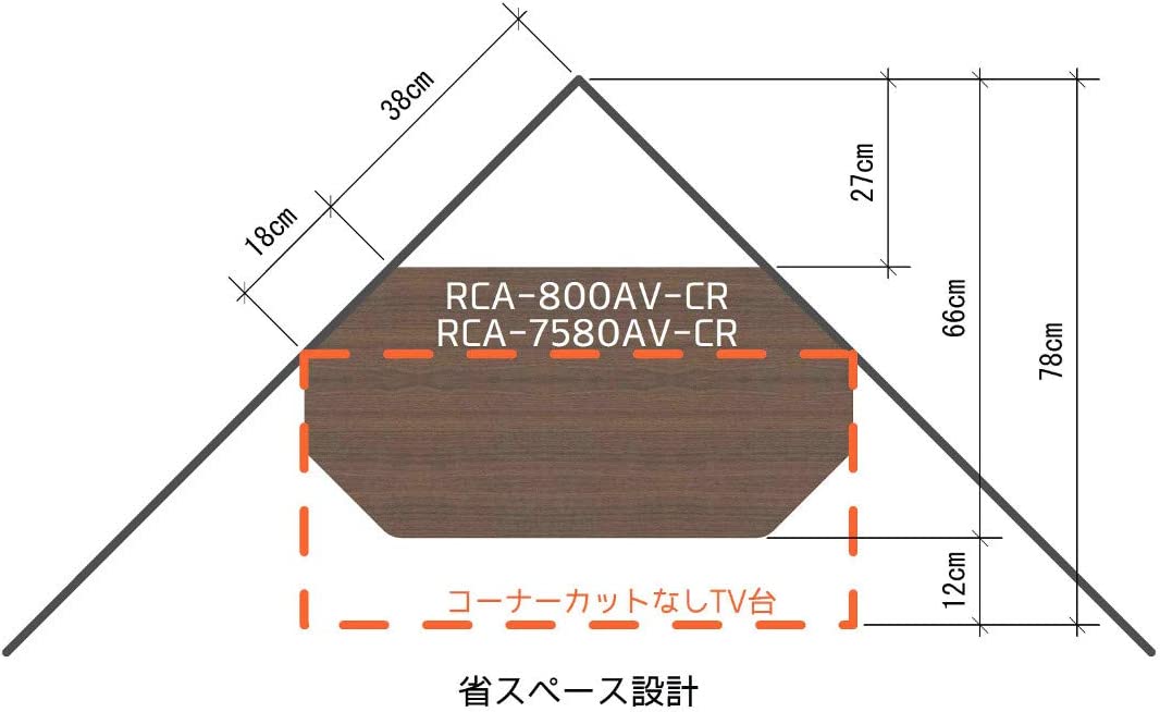 コーナー型テレビラック 6