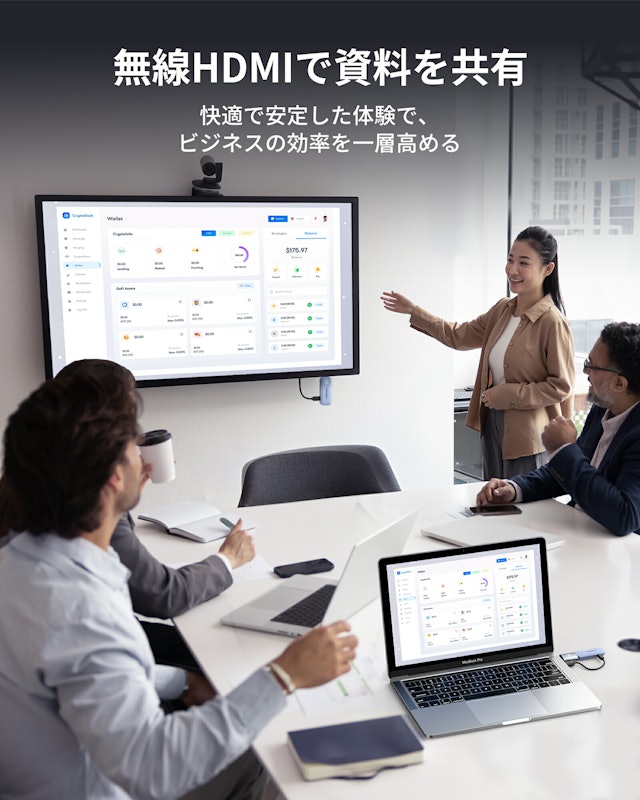 ワイヤレスHDMI送受信機セット 4