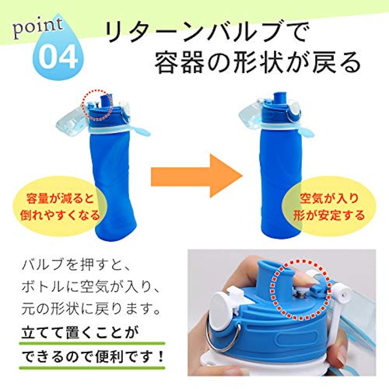 折りたたみ シリコンボトル 5