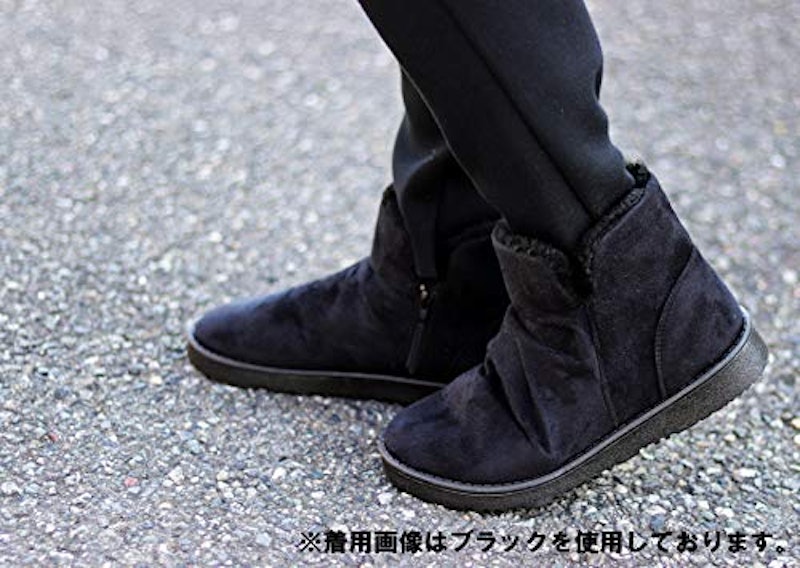 ZIP付きムートンブーツ 2