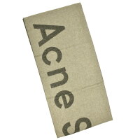 お洒落♪色味が良い！Acne Studios アルパカ ブレンドマフラー 関込】ACNE STUDIOS アクネ◇ロゴ アルパカブレンド マフラー