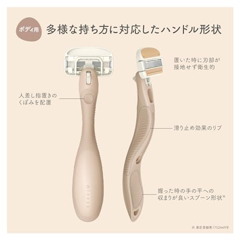 miness ボディ用カミソリ 替刃2個付 3