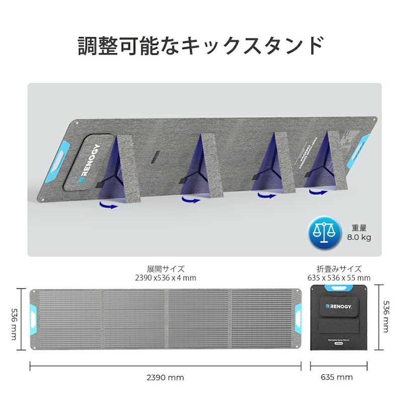 折り畳みポータブルソーラーパネル 5