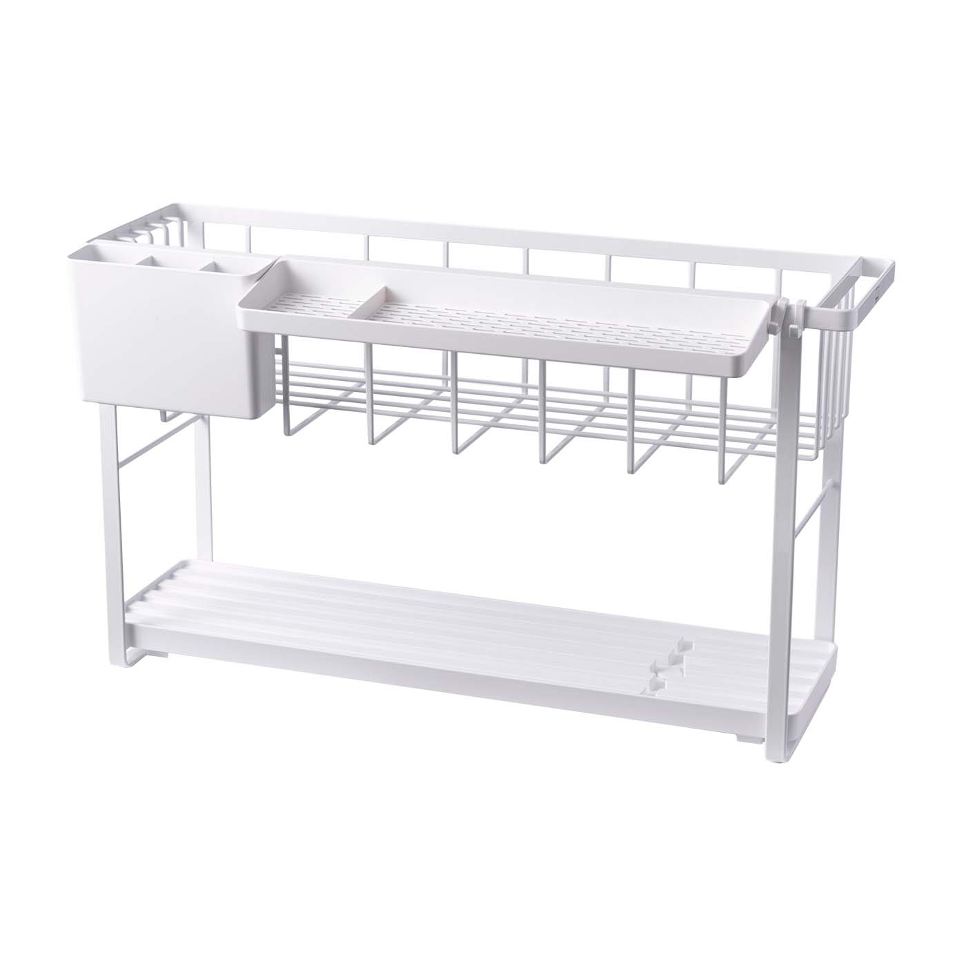 山崎実業　tower スリムスリーウェイ水切りワイヤーバスケット タワー 2段 山崎実業 スリムスリーウェイ 水切りワイヤーバスケット 2段を