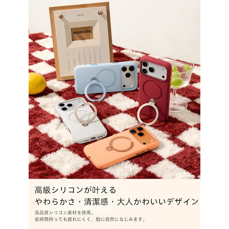 Ostand Q3 Siliconeスタンドケース 6