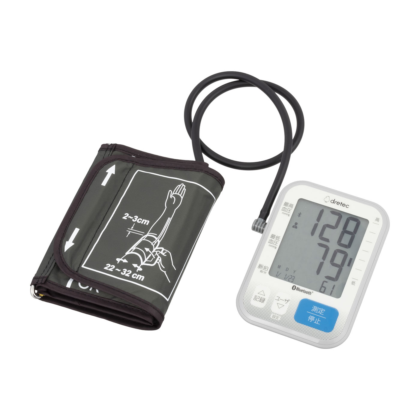 ドリテック dretec 上腕式血圧計 Dr.SCANconnect BM-501GYを検証