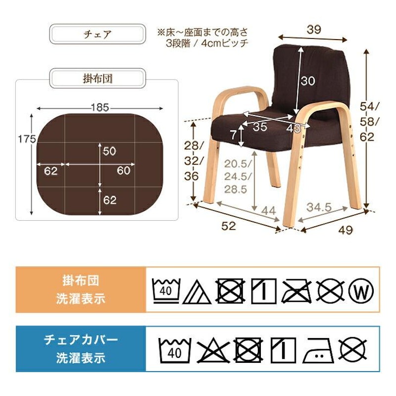 パーソナルこたつ 3点セット 8