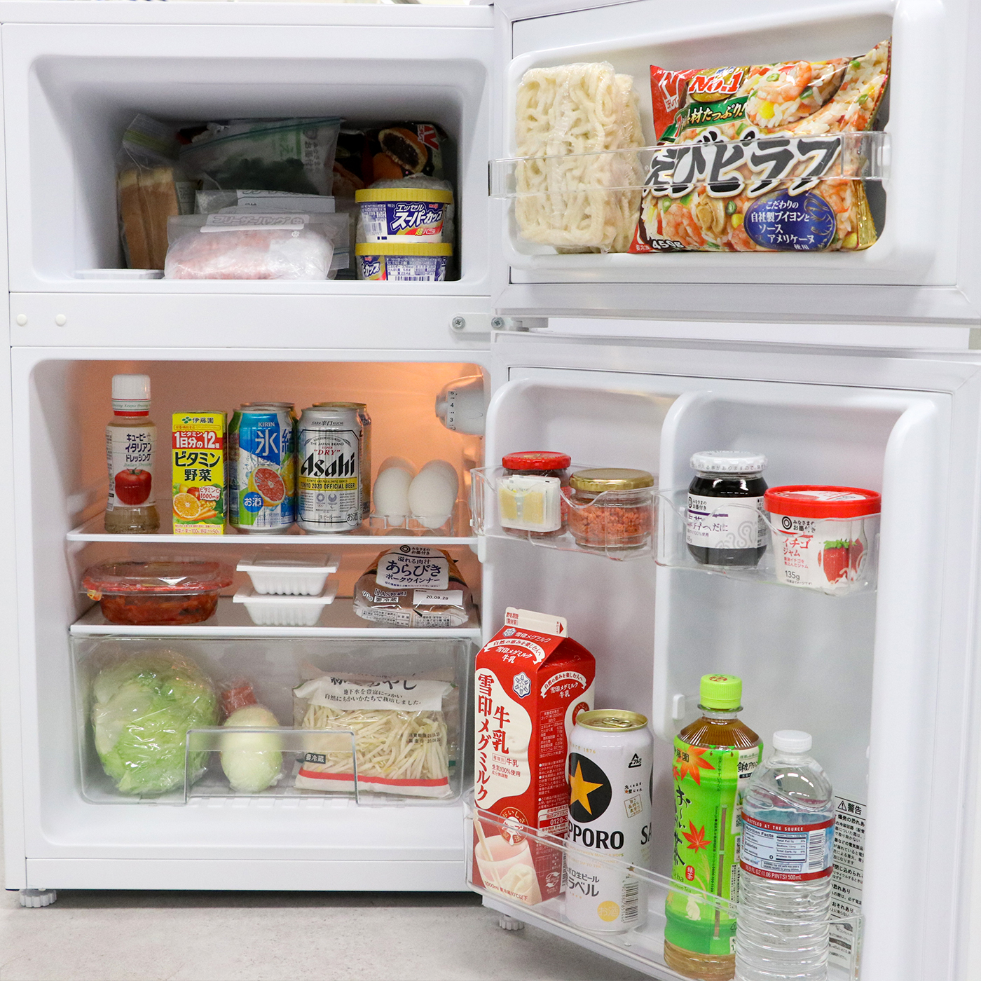 90L 2ドア冷凍冷蔵庫 6