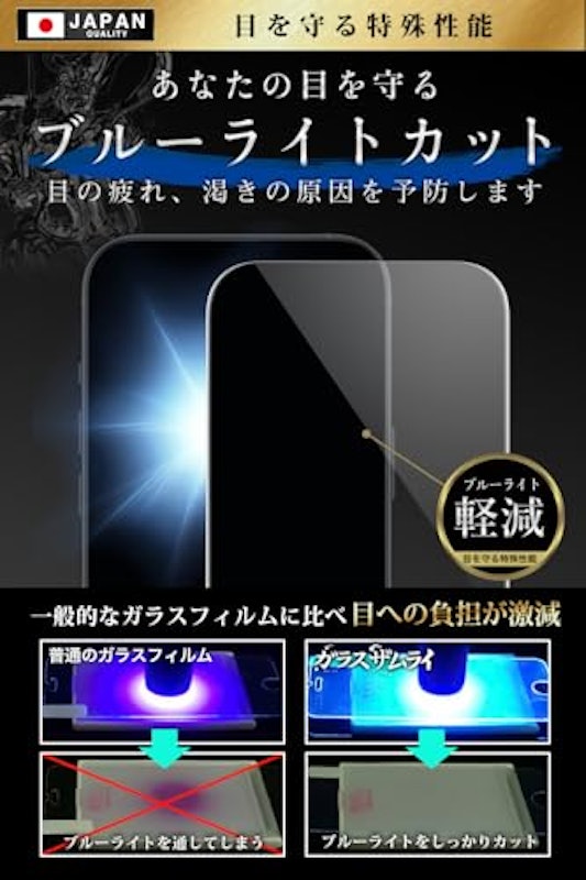 iPhone16用 iPhone15用 ガラスフィルム 2