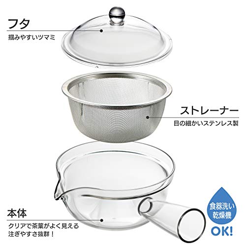 クリアティーポット ステンレスメッシュ 急須タイプ 3