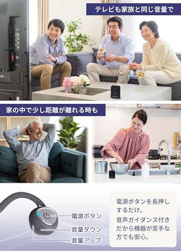 集音器付き骨伝導ワイヤレスヘッドホン CODEON 3