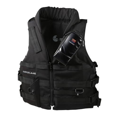 値下げ‼️フィッシングベスト ブラック　ライフジャケット　アウトドア ml199_1.jpg