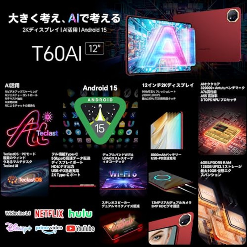 12インチ タブレット 8