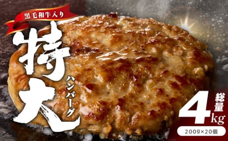 黒毛和牛入り BIGハンバーグ 1