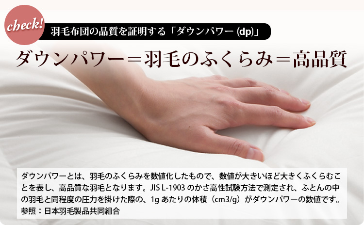 2枚合わせ羽毛布団  3