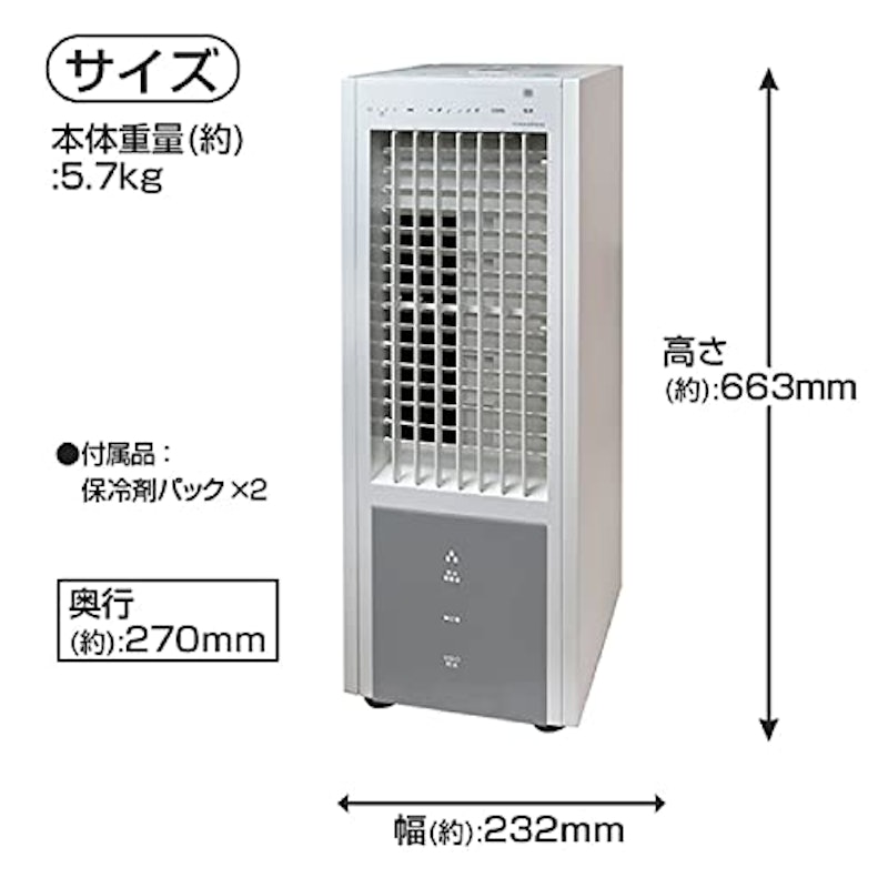 テクノイオン冷風扇 スリムタイプ 7