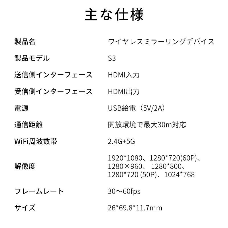 ワイヤレスHDMI伝送システム 6