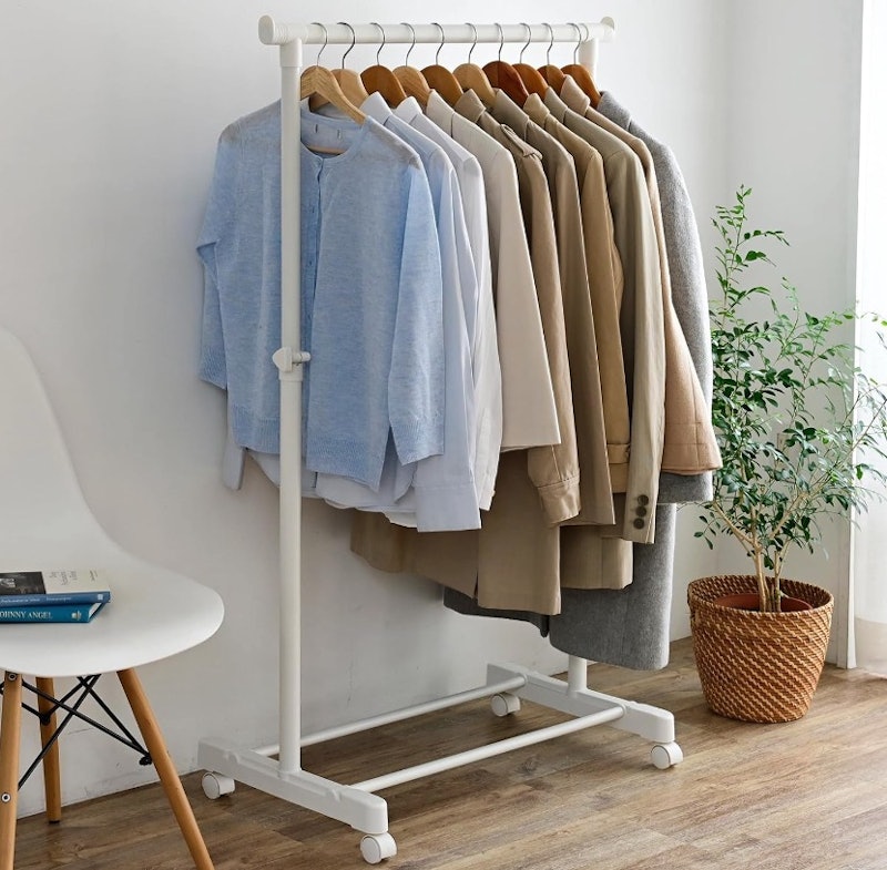 室内用 軽量 コンパクトパイプハンガーラックシンプルデザイン 室内用 軽量 コンパクトパイプハンガーラックシンプルデザイン