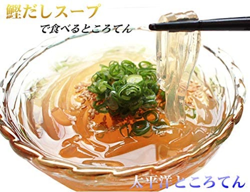 鰹だしスープで食べるところてん 太平洋ところてん 3