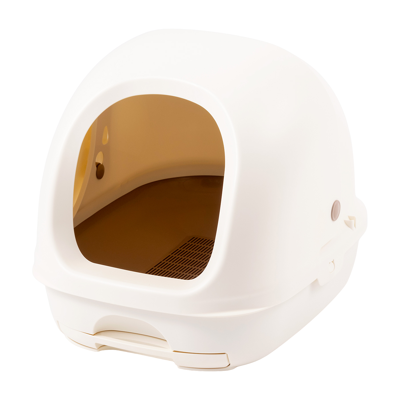Pety ドーム型猫用トイレ ベージュ/ホワイト 楽天市場】猫用トイレ スノードームタイプ 猫用トイレ スノー