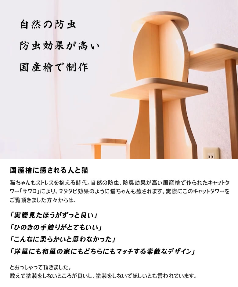 シニア用 キャットタワー サワロ 3