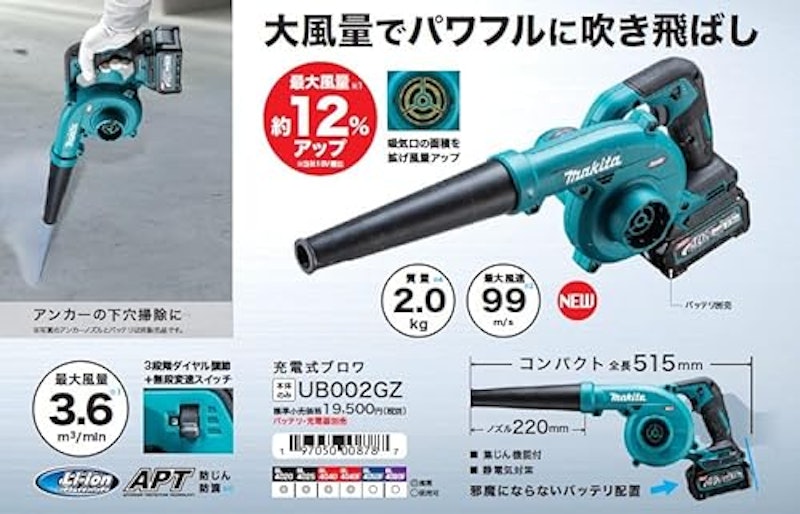 充電式ブロワ 3