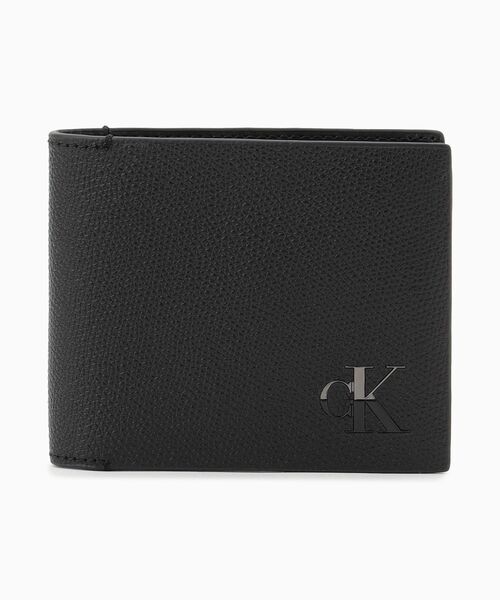 【未使用】カルバンクライン 折り財布 ウォレット ラウンドジッパー シルバーロゴ ラウンドジップ(ファスナー) Calvin Klein(カルバンクライン