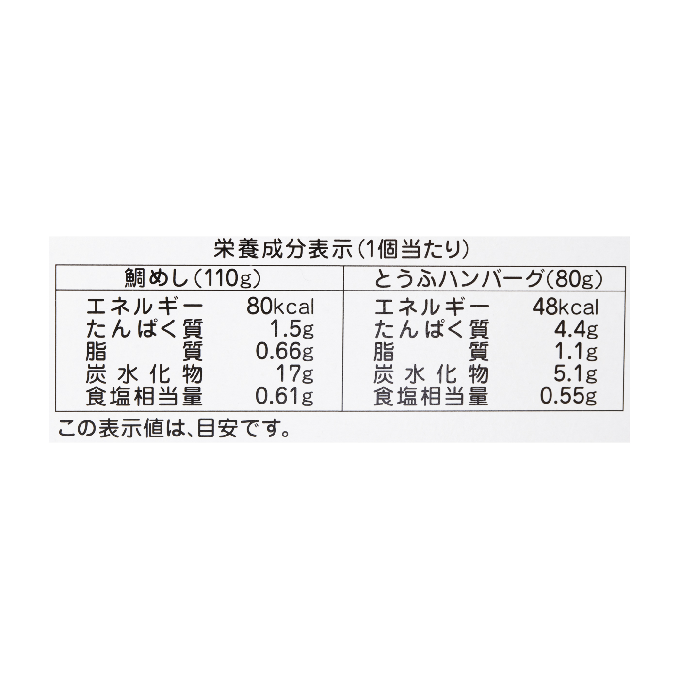 BIGサイズの栄養マルシェ
鯛めし弁当 2