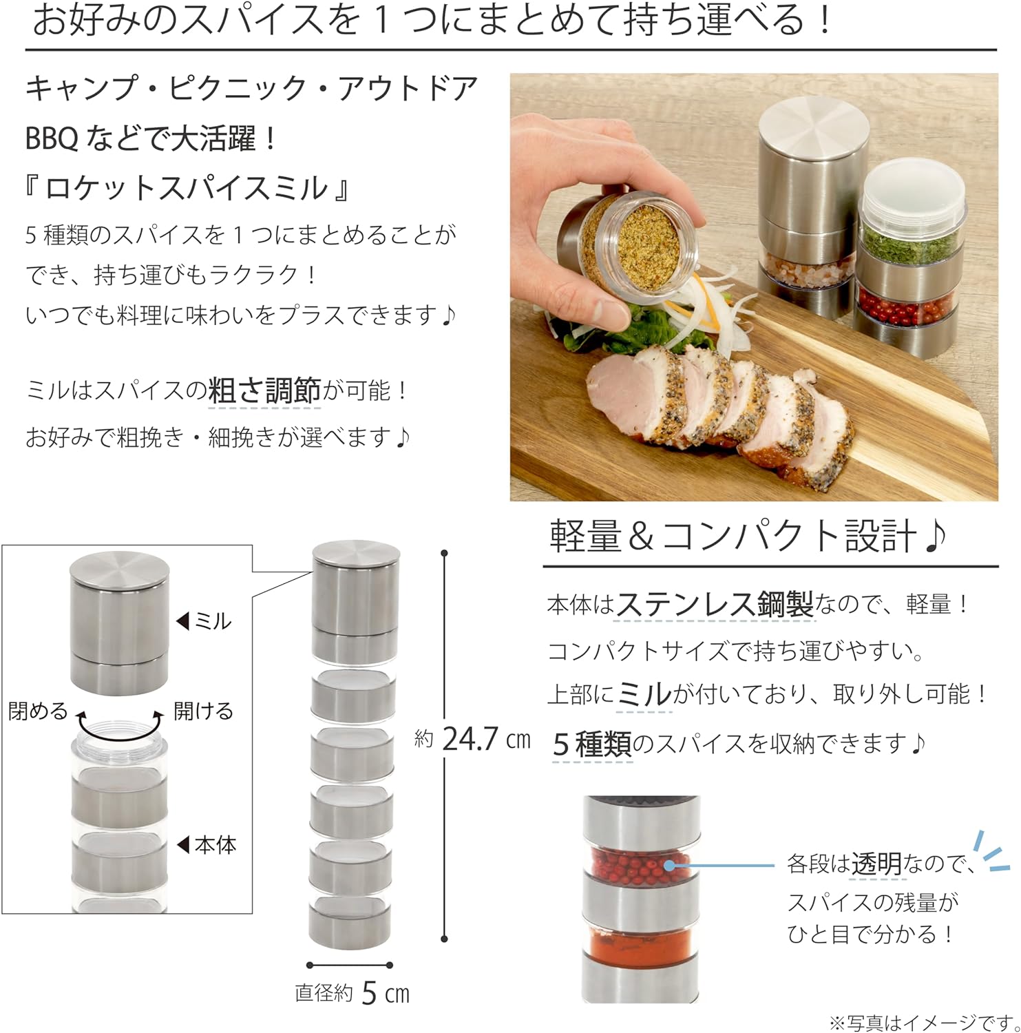 ロケットスパイスミル 4