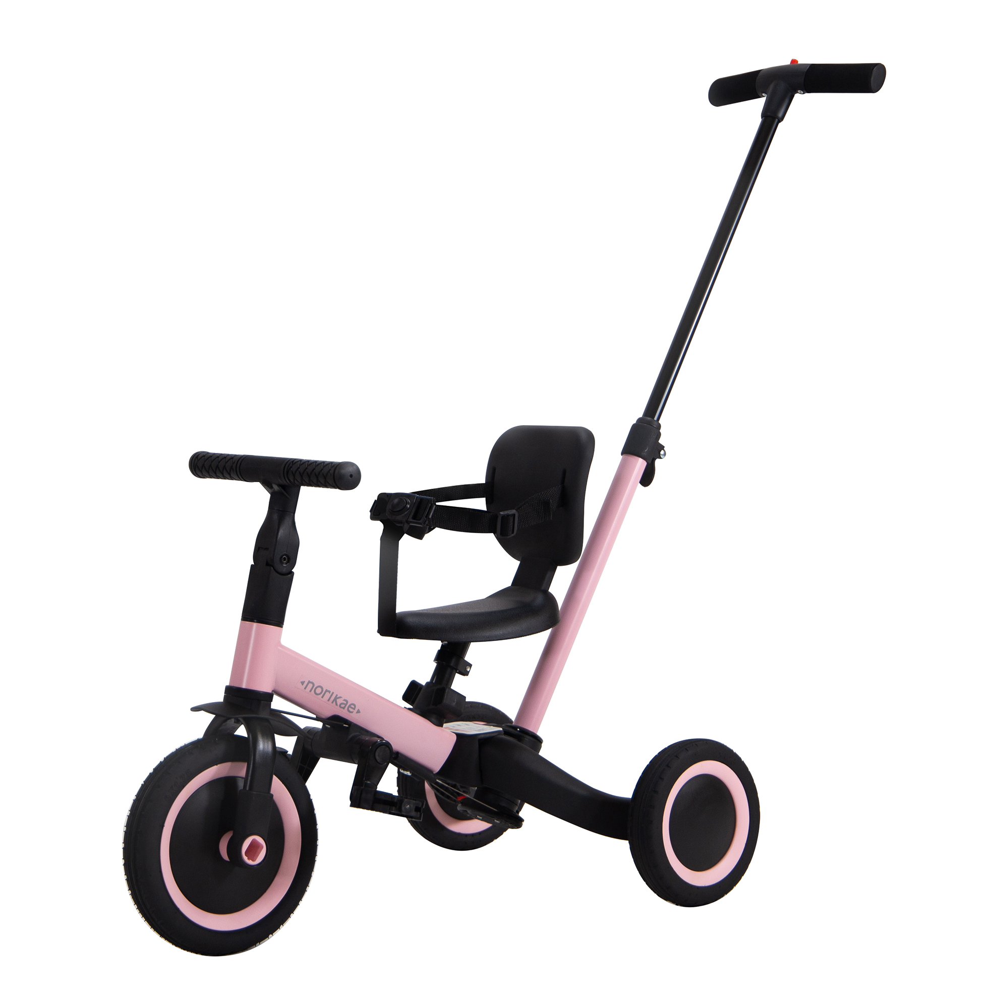 のりかえ三輪車 押し棒付きDX 1