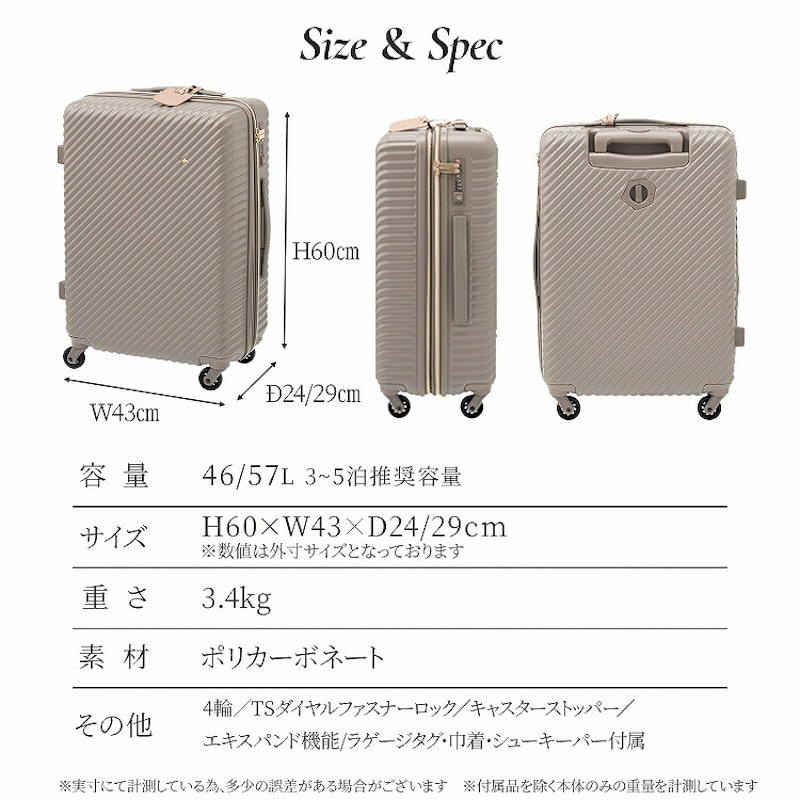 HaNT×Jewelna Roseコラボトローリー スーツケース 9