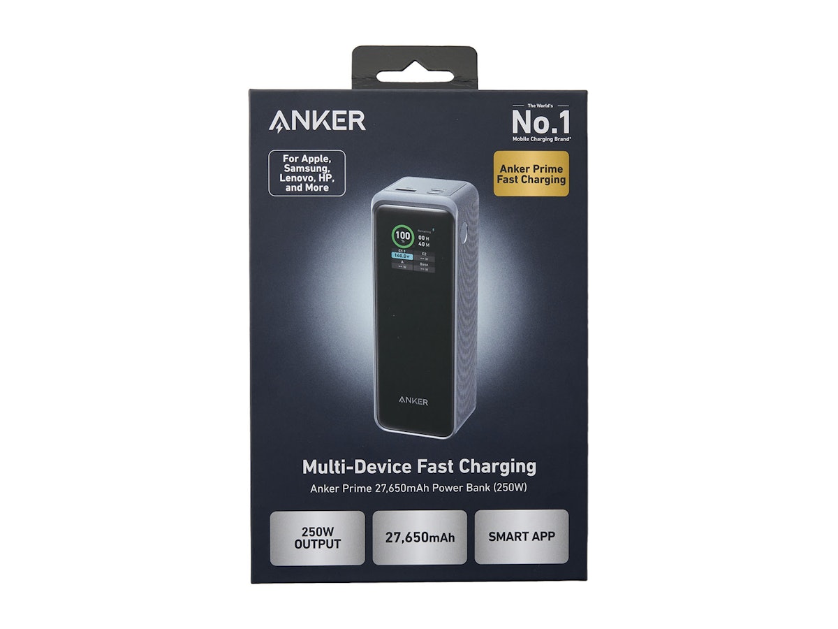 Anker Anker Anker Prime Power Bank (27650mAh, 250W) A1340011を検証レビュー!ノートPC用 モバイルバッテリーの選び方も紹介 | マイベスト Anker Anker Anker Prime Power Bank (27650mAh, 250W) A1340011を検証レビュー!ノートPC用 モバイルバッテリーの選び方も紹介 | マイベスト