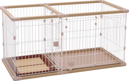 ペティオ 犬用 サークル ワイド 組み立て簡単 トイレのしつけが
