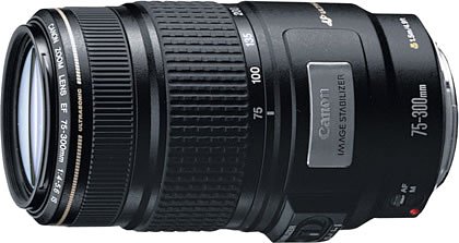 キャノン Canon EF 75-300mm ウルトラソニック 望遠レンズ - レンズ