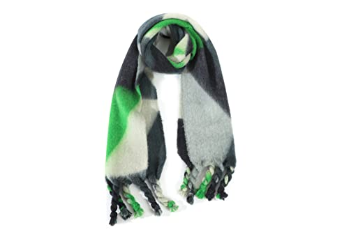 ILLCOMMONS COLORMUFFLER イルコモンズ カラーマフラー グリーン セール】 【OUTLET】ニットフラワーモチーフマフラー （マフラー
