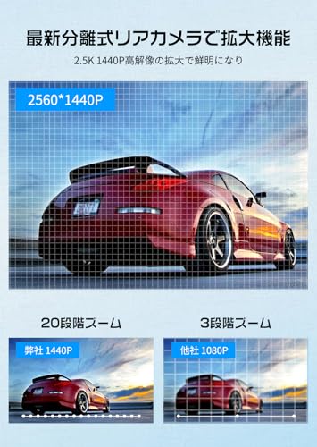 ドライブレコーダー ミラー型 3