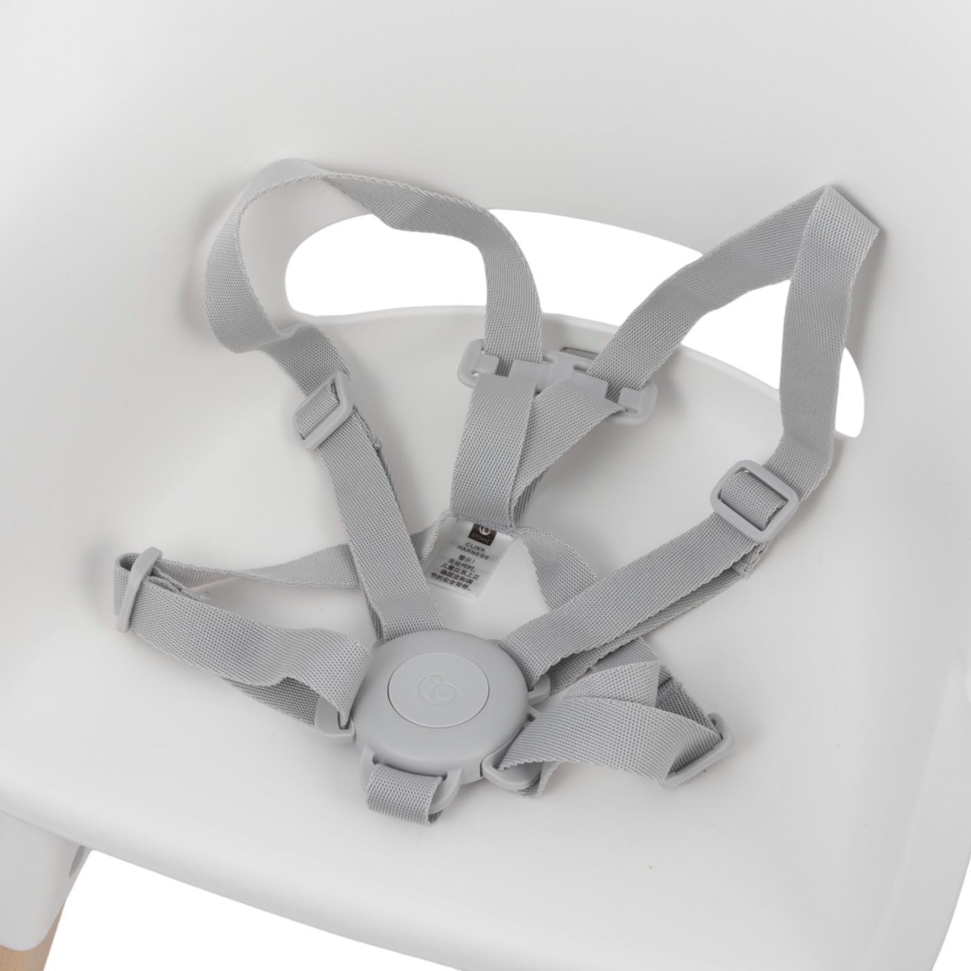 STOKKE クリック　ホワイト ベビーハイチェア STOKKE（ストッケ） クリック ハイチェア トレイ ハーネス 付き ベビー