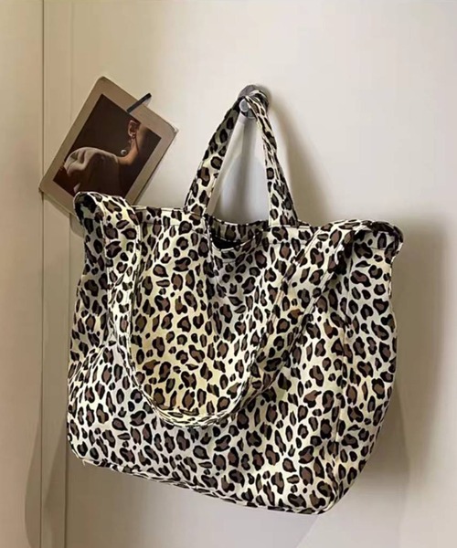 ヒョウ柄BIGトートバッグ 4