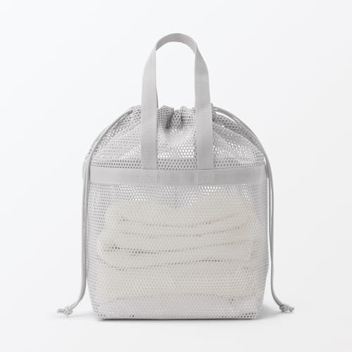 立体メッシュ持ち手付き巾着 4