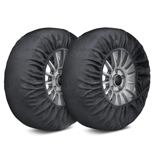 BEIKEMALL タイヤチェーン 布製 非金属 軽自動車 チェーン 簡単装着 ジャッキアップ不要 冬雪 雪道 凍結 タイヤ 滑り止め (K BEIKEMALL タイヤチェーン 布製 非金属 軽自動車 チェーン 簡単装着