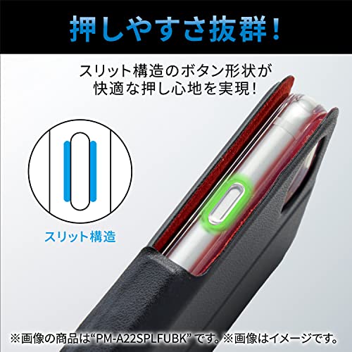 手帳型レザーケース UltraSlim Flowers 磁石付 3
