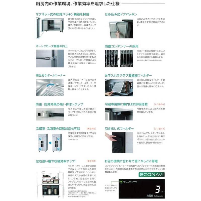 LVシリーズ コールドテーブル冷蔵庫 4