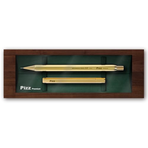 PizzPremium オール真鍮製の鉛筆みたいなシャープペン 1