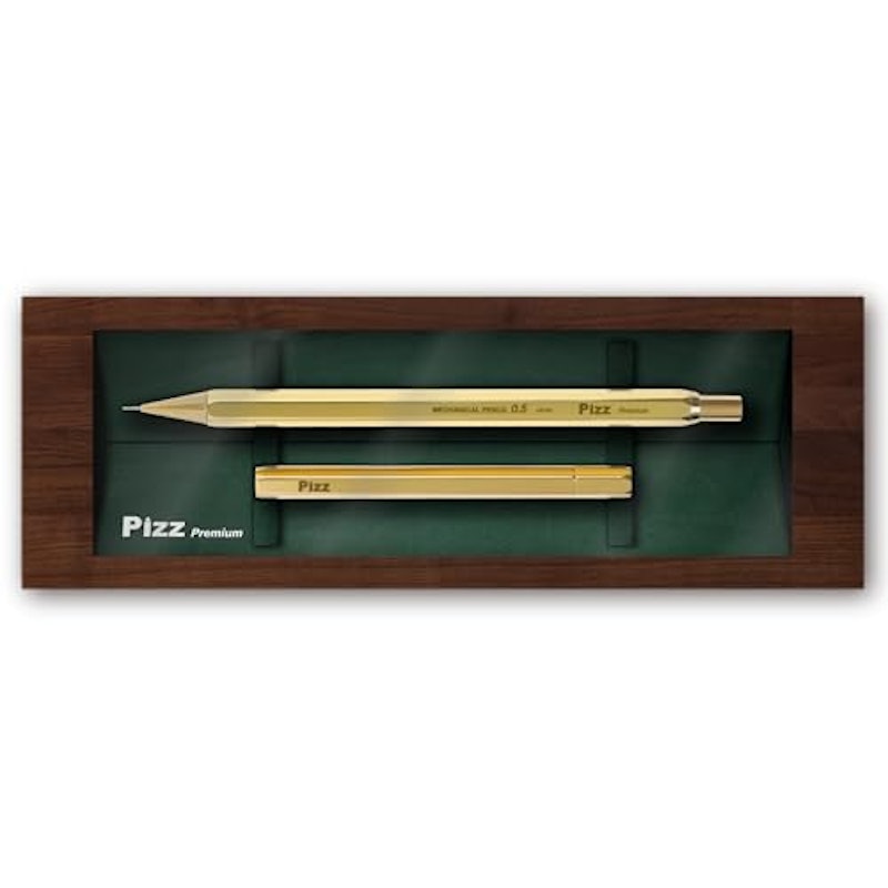 PizzPremium オール真鍮製の鉛筆みたいなシャープペン 1