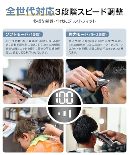 セルフカット向けのバリカンのおすすめ人気ランキング【2025年