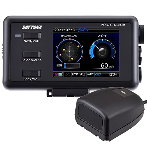 デイトナDAYTONA MOTO GPS RADAR LCD 3.0 BLACK