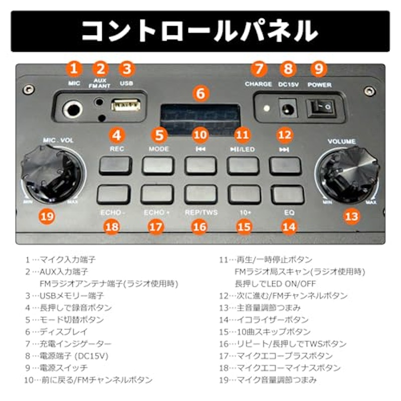 ポータブルスピーカー 6